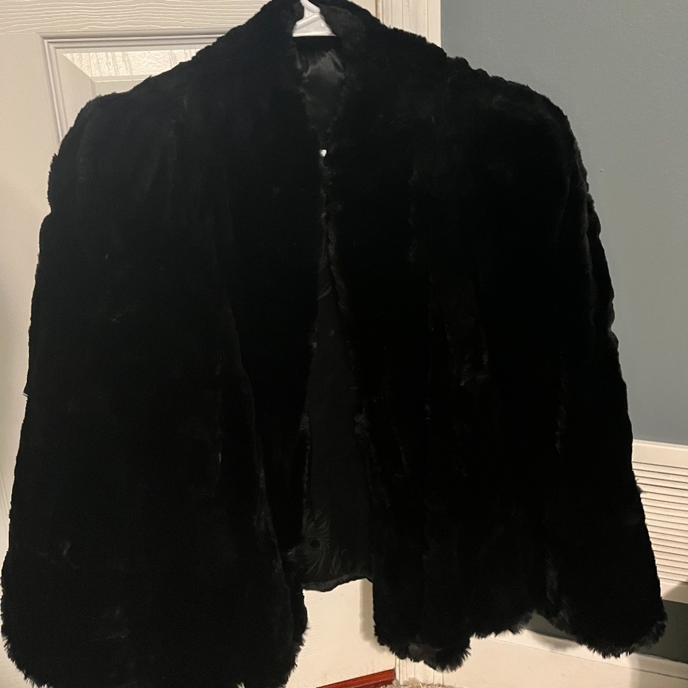 Vintage Black Fur Coat